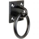 50mm x 50mm Plate & Ring For Hay Nets Black 513